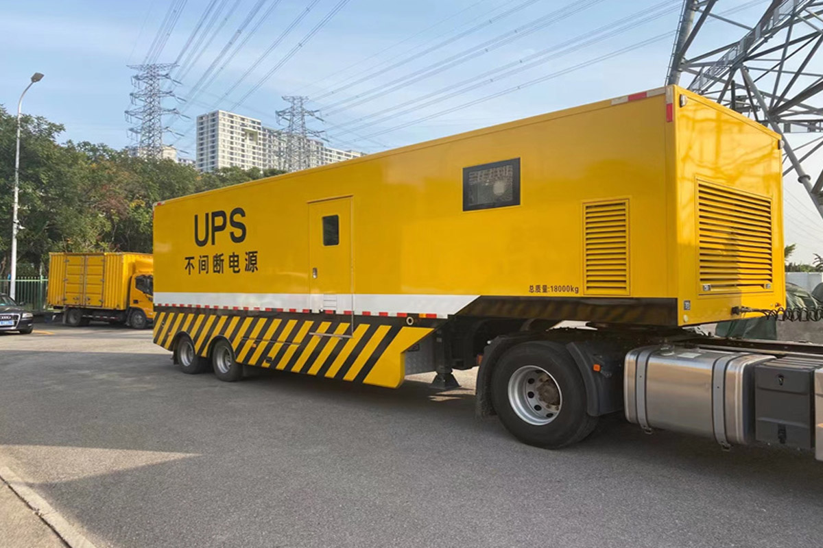 双台子发电机租赁施工现场